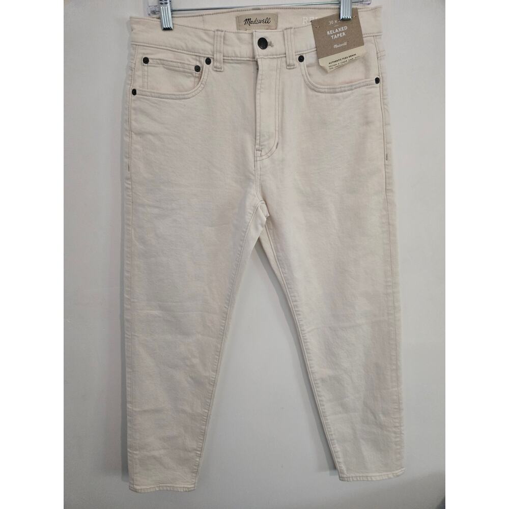 NWT Madewell Relaxed taper jeans size 30x30 style ND582 in vintage canvas - Picture 1 of 3